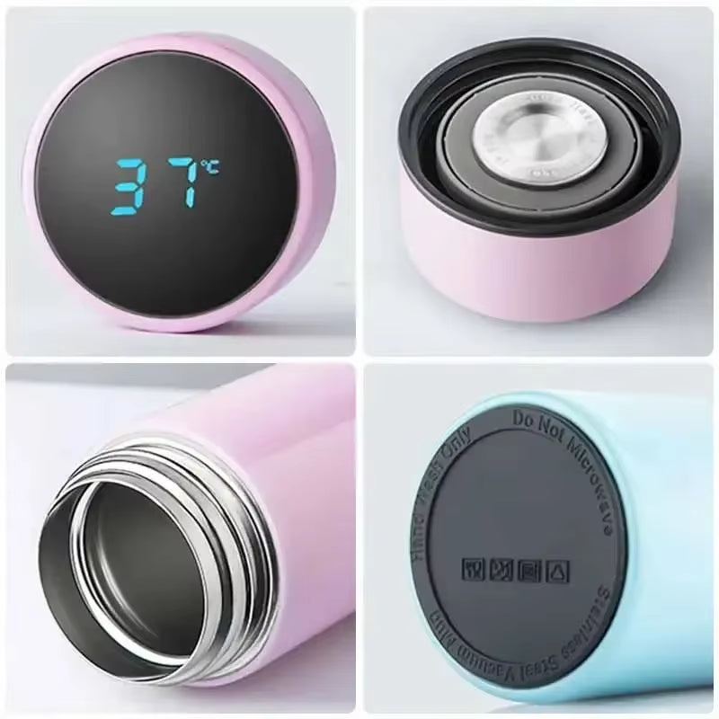 500ML Stainless Steel Thermos with Digital Temperature Display and Intelligent Measurement System