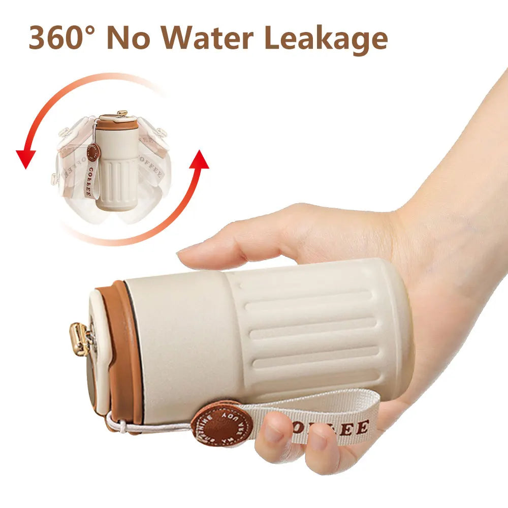 Smart Stainless Steel Thermos Bottle with Digital Temperature Display for Coffee and Water
