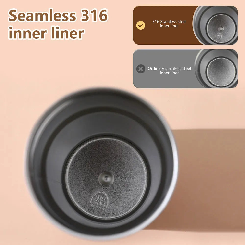 Smart Stainless Steel Thermos Bottle with Digital Temperature Display for Coffee and Water