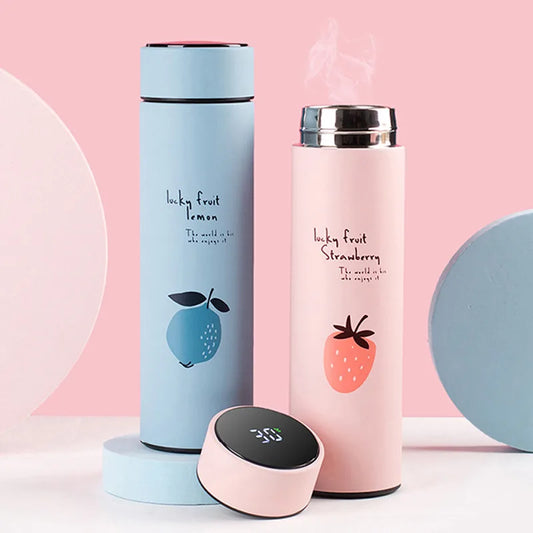 Smart Thermal Bottle Stainless Steel Thermos Water Bottle for Children Vacuum Flasks Keeps Cold Insulation Cup Tea Fruit Cup