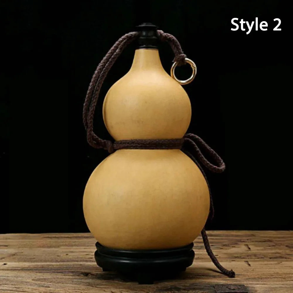 New Chinese Retro Gourd Water Bottle 500ML Durable Wine Bottle Large Capacity Creative Cycling Kettle Outdoor Fitness
