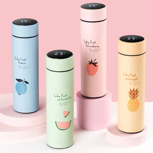 Smart Thermal Bottle Stainless Steel Thermos Water Bottle for Children Vacuum Flasks Keeps Cold Insulation Cup Tea Fruit Cup
