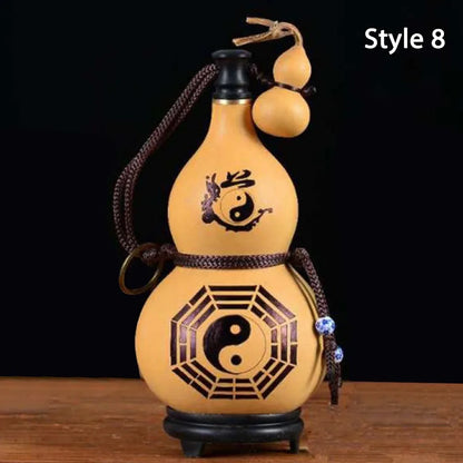 New Chinese Retro Gourd Water Bottle 500ML Durable Wine Bottle Large Capacity Creative Cycling Kettle Outdoor Fitness