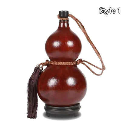 New Chinese Retro Gourd Water Bottle 500ML Durable Wine Bottle Large Capacity Creative Cycling Kettle Outdoor Fitness